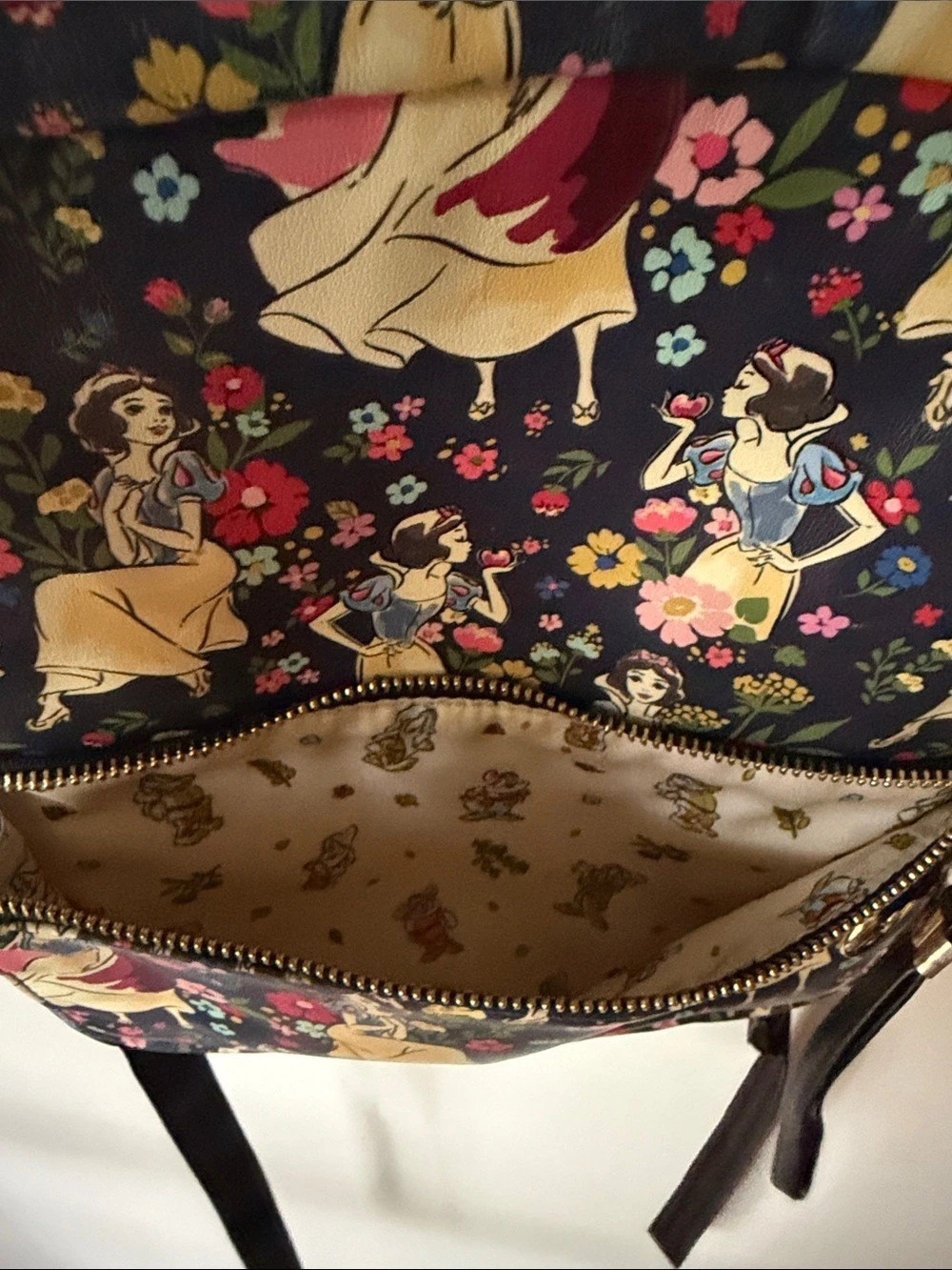 Disney Baby Floral Backpack in Black - Picture 4 of 7